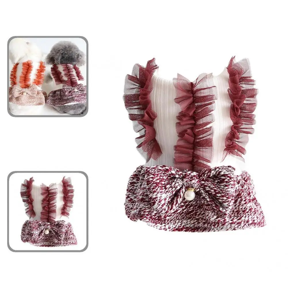 

Красивое платье из ткани для домашних животных, устойчивое к выцветанию, легкая одежда для щенка, дышащий костюм для улицы