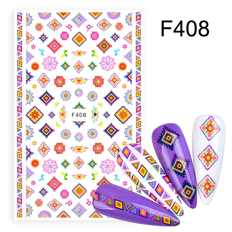 3D наклейки для дизайна ногтей черные русские буквы персонаж Фруктовый Торт