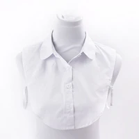 fake collar for shirt detachable collars solid shirt lapel blouse top men women black white clothes shirt accessories