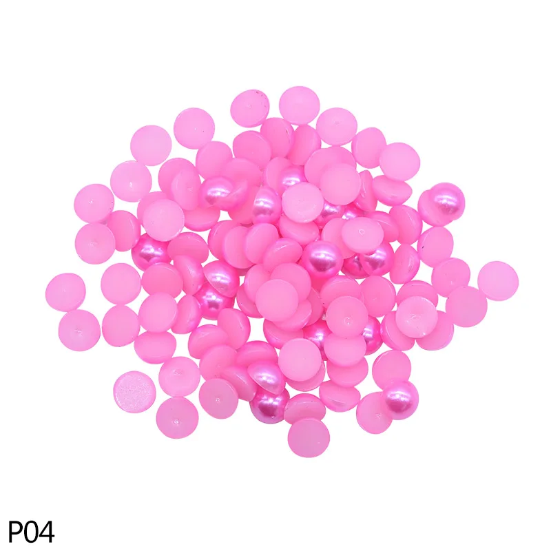 1000Pcs Pearl Stickers Trim Rhinestones for Nails Phone DIY Flatback Manicure Pearl Beaded Appliques Clothes Stickers