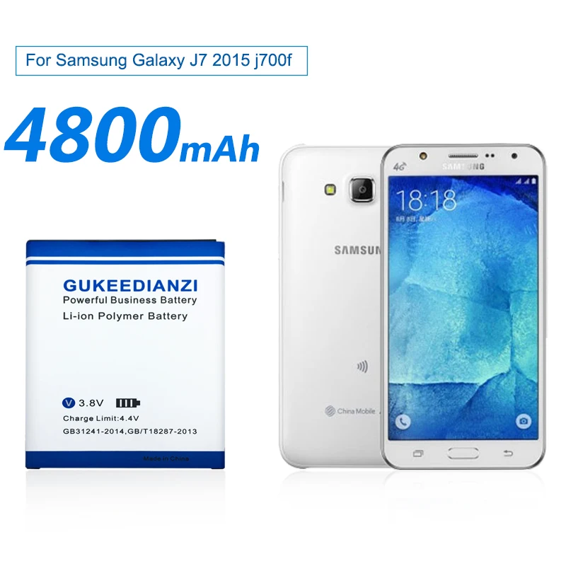 GUKEEDIANZI высокой емкости 4800 мАч аккумулятор телефона EB BJ700BBC для Samsung Galaxy J7 J7000 J700F SM