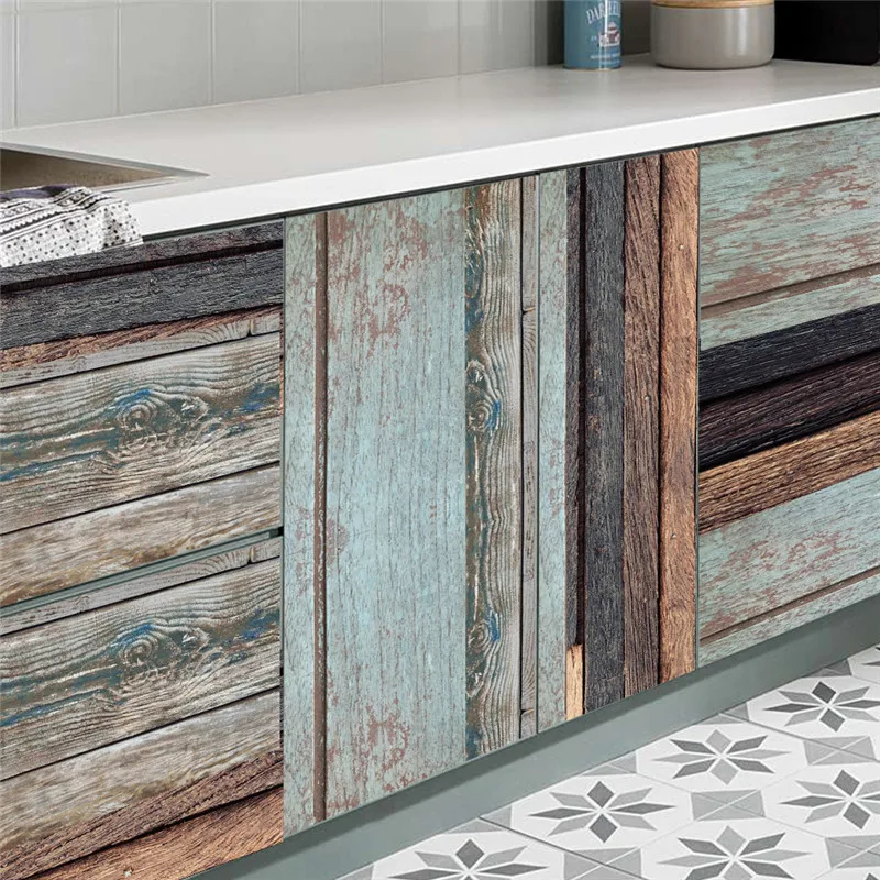 

Wood Grain Wallpaper Peel and Stick Wallpapers Living Room Bedroom 3D Floor Murals Vinyl Pvc Wall Paper Home Decor Wall Sticker