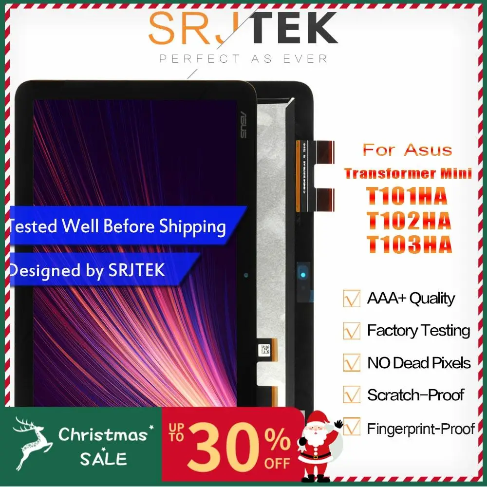 SRJTEK для Asus трансформер мини T103HA T103HAF T102HA T101HA T101H ЖК-дисплей Матрица сенсорный экран дигитайзер сенсор сборка