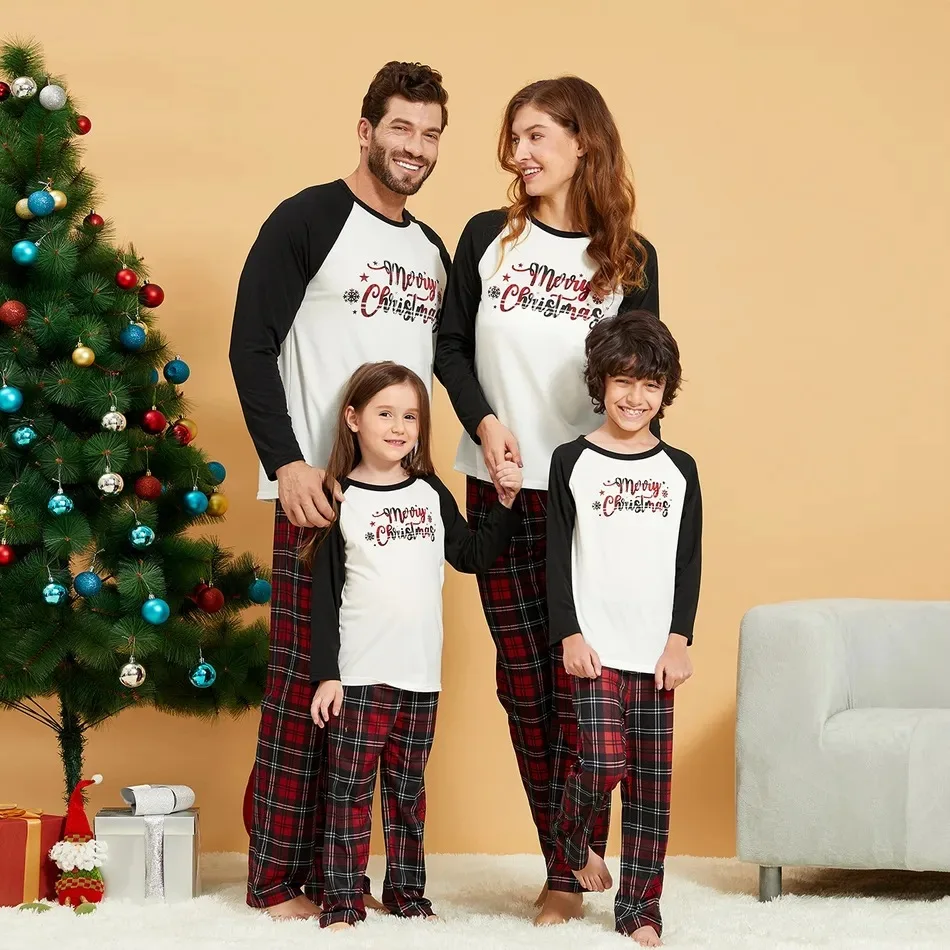 

Venyogh European and American Women's Clothing Christmas Parent-Child Suit Printed Homewear Pajamas christmas pajamas family
