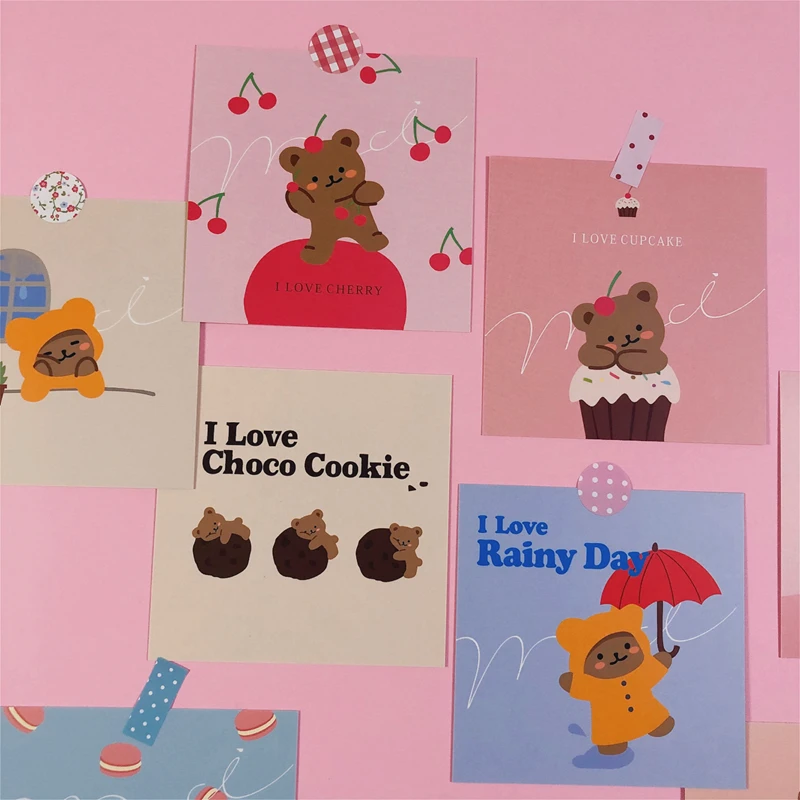 Милый маленький медведь иллюстрация карточный костюм односторонняя девушка