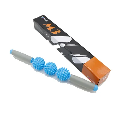 Blue1 Палочки для йоги, массажные палочки, палочки для пилатеса, расслабляющие мышцы, физиотерапия, инструмент для массажа тела, фитнес-оборудование, ролик для йоги - Цвет: Blue1