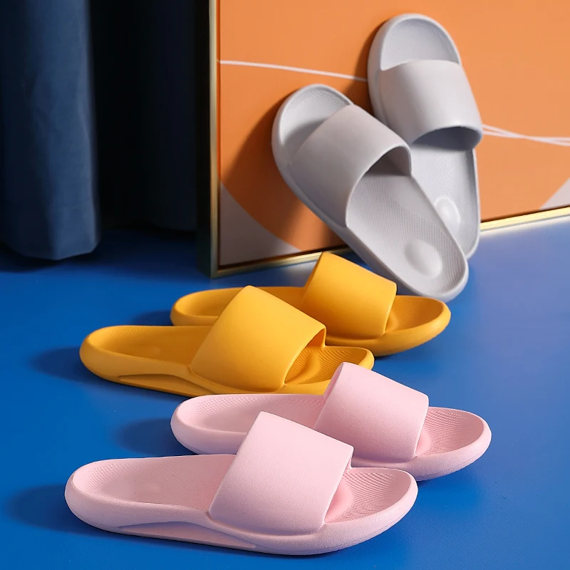 

Thick Platform Slippers Women Indoor Bathroom Slipper Soft EVA Anti-slip Lovers Home Floor Slides Ladies Summer Shoes