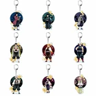 Брелок для ключей, двухсторонний акриловый держатель для ключей сделай сам с анимацией, рассекающий демонов, 55 мм, украшение для рюкзака, сумки, кошелька, подарки