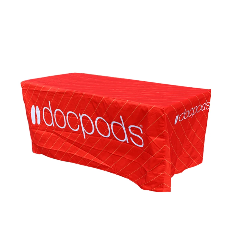 4ft 6ft 8ft Custom Artwork Trade Show Table Covers Plain &amp Printed Tablecloths Cloth | Дом и сад