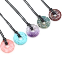 10pcs natural rose quartzs agate pendant necklace 25x25mm simple stylish pendant necklace for ms men jewelry necklace best gift