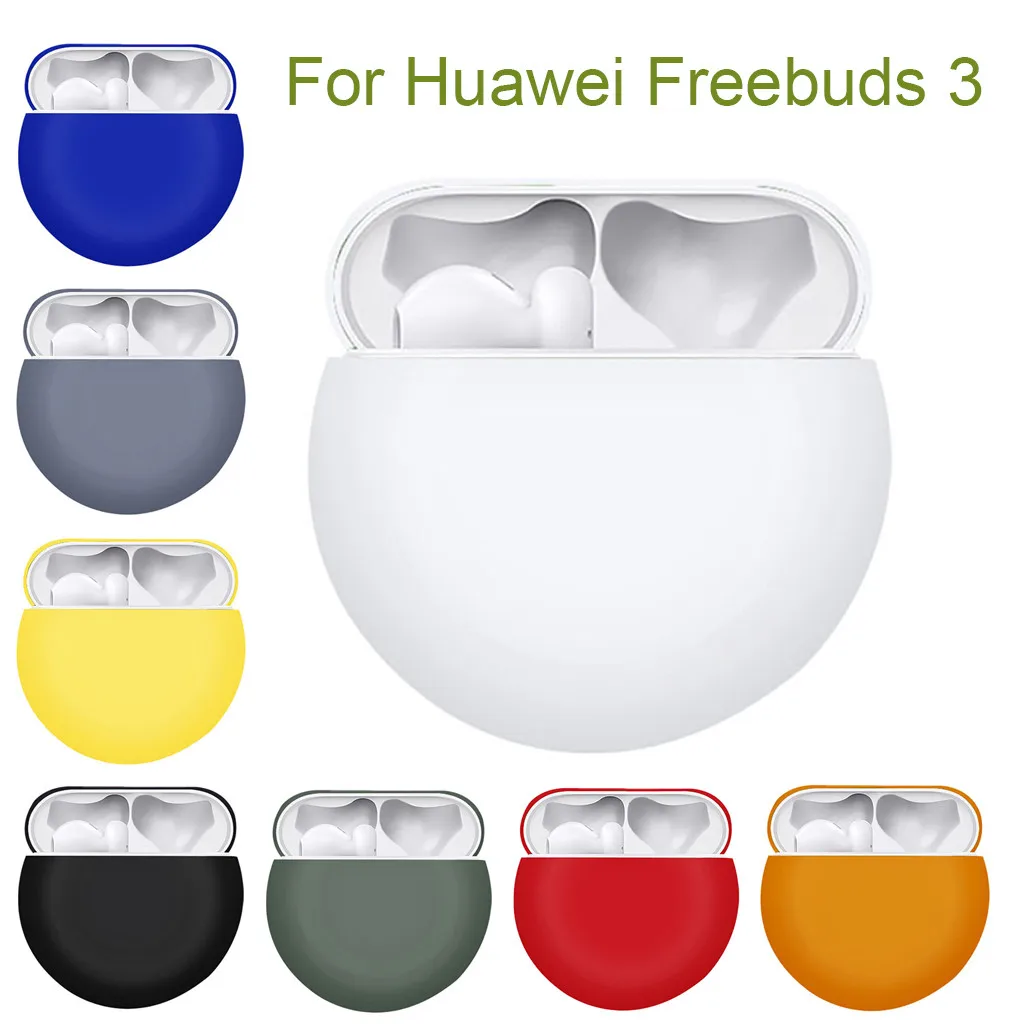 Силиконовый защитный чехол с беспроводной зарядкой для Huawei Freebuds 3 2019 |
