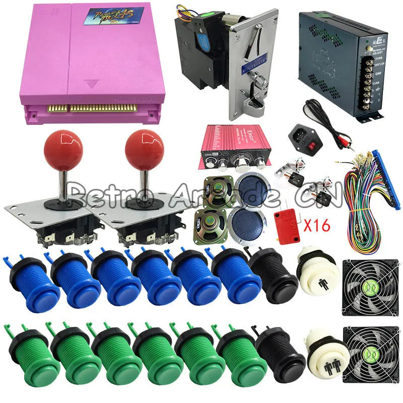 

Arcade parts Bundles kit With 815 in 1 Pandora Box 4S american style Joystick american style buttons Microswitches Jamma Harness