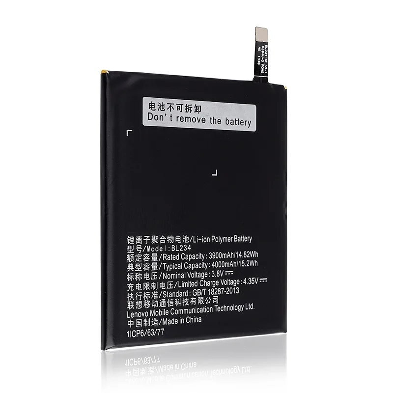 100% реальные 4000 мА/ч BL234 батареи с помощью клейкой ленты 3М наклейка для Lenovo A5000 Vibe P1M