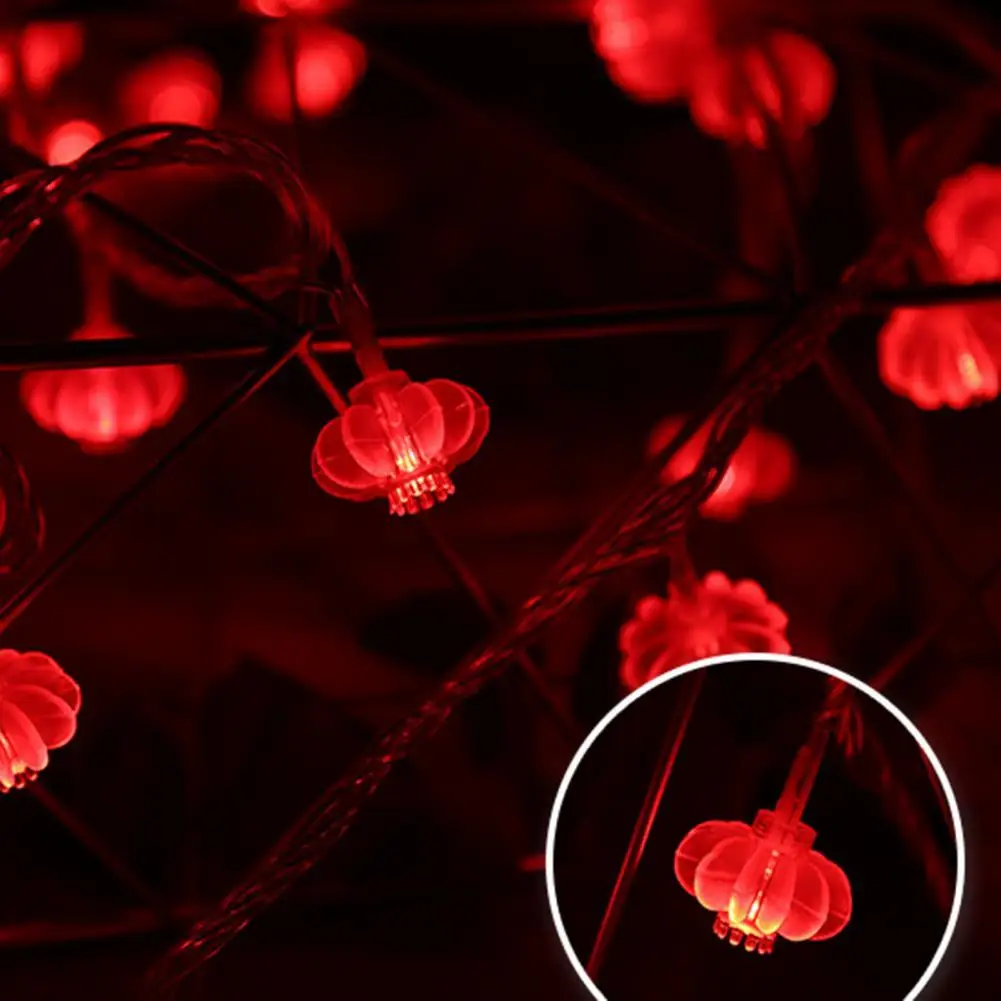 

Fairy Lights Battery Powered Chinese Style Eye-catching Chinese Knot Lantern String Light for Home