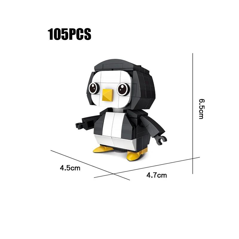 

New Animals Building Blocks Cute Cartoon Koala Cow Miniature Model DIY Mini Bricks Educational Toys for Children Gift