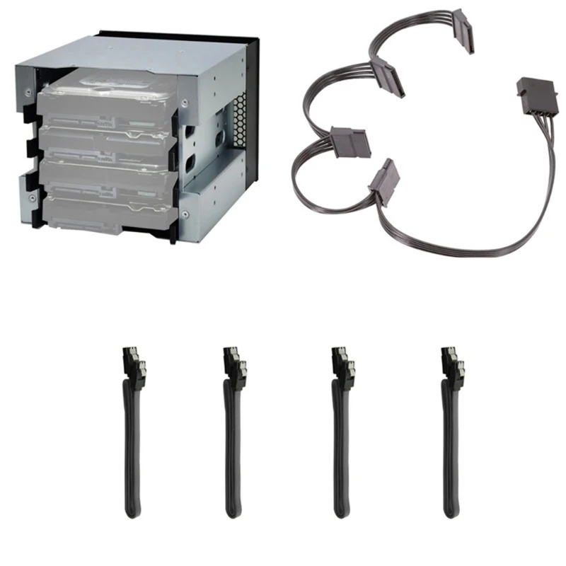 

Подставка для жесткого диска AXFY, 5 дюймов, 5 дюймов, 5 дюймов до 4 отсеков