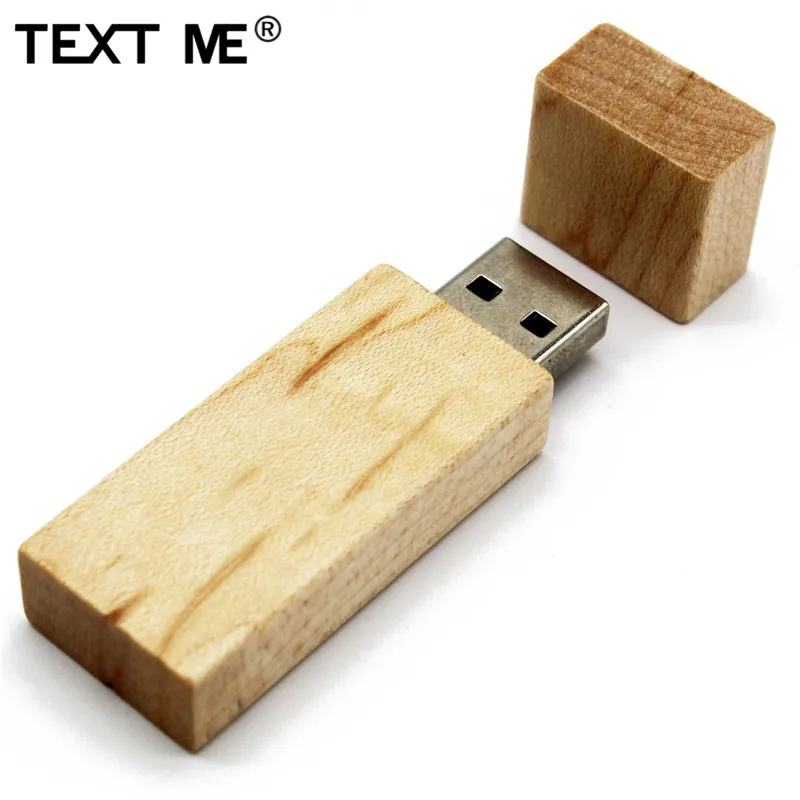 Usb флеш накопитель текстовый ME Maple wood usb 2 0 4 ГБ 8 16 32 64 подарок для фотографии|USB