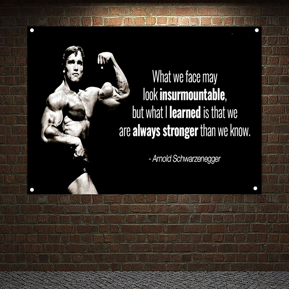

Stadium Gym Decor Fitness Workout Mural Canvas Painting Wall Art Muscular Hunk Poster Wallpapers Man Body Building Banner Flag