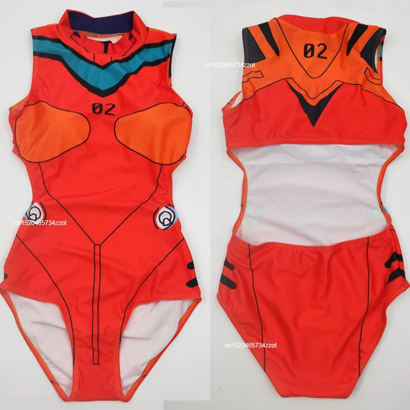 Костюм для косплея Евангелиона ЭВА пикантный купальник с открытой спиной