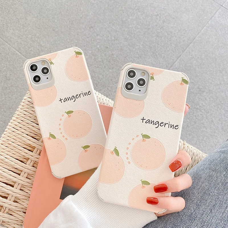 

for iPhone11Pro Case Silicone Protective Sleeve Protective Soft Shell Anti-Fall Protective Sleeve Multiple Oranges