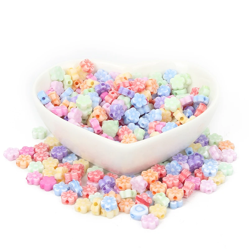 100 шт. разноцветные акриловые бусины для украшений|Бусины| |