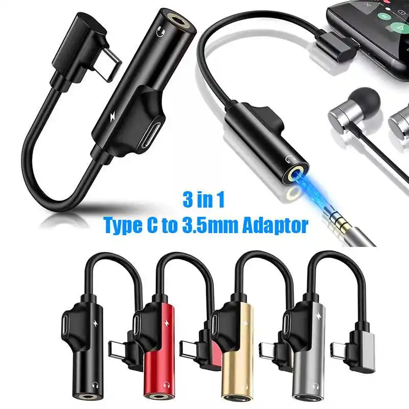 

USB Type C To 3 5 Jack Converter Earphone Audio Adapter Type USB C To 3.5mm Jack For Samsung Xiaomi Huawei USB C Jack