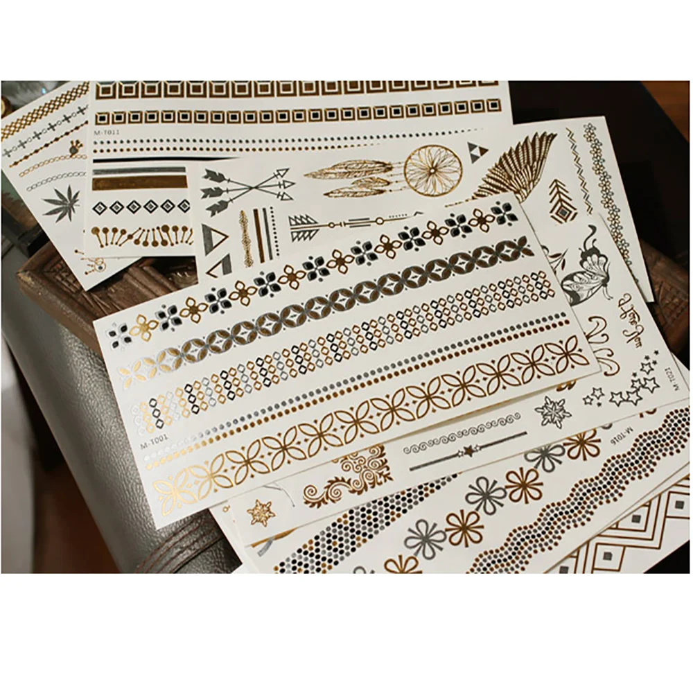 Тату наклейка временный рисунок боди арт водостойкая искусственная Цветочная