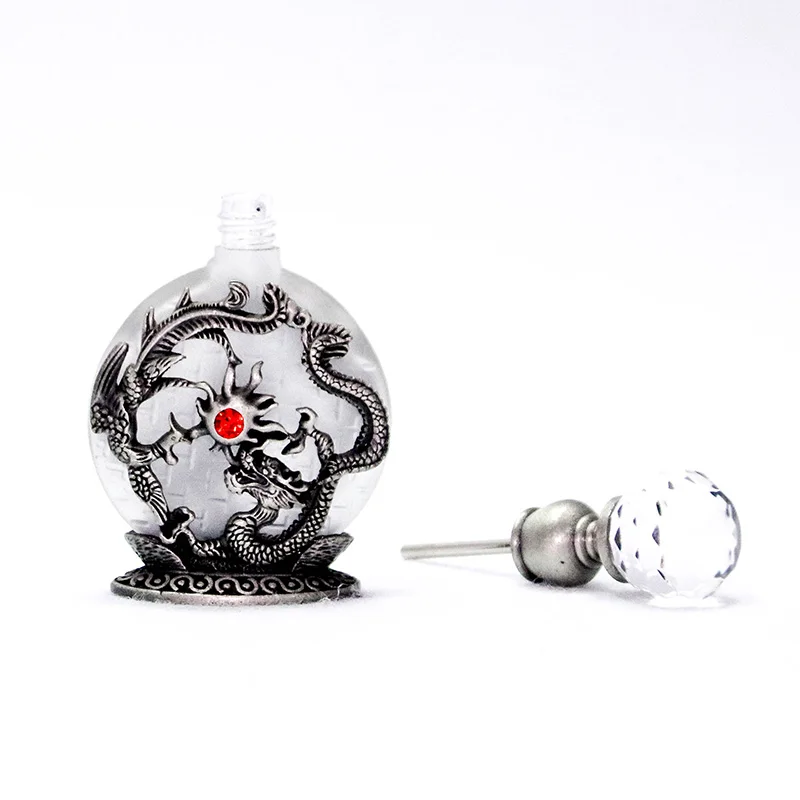 Флакон для парфюма с металлическим Attar 8 мл винтажный многоразовый флакон