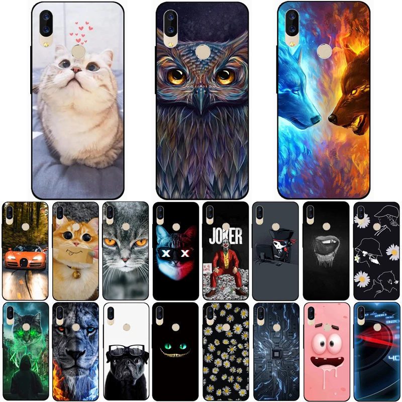 Для Umidigi Мощность чехол волк Силиконовые чехлы из ТПУ для 3 рисунок с котом