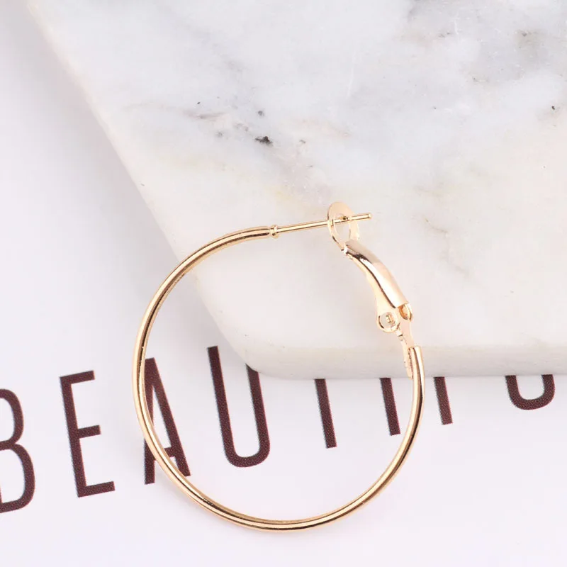 Серьги большого размера для женщин простые круглые серьги в стиле панк украшения