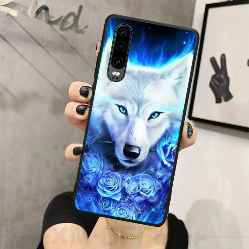 Чехол для телефона HaNismt Fierce Wolves DIY с принтом чехол Huawei P8 lite 2017 P9 P10 20Pro Lite Pro P30lite P Smart