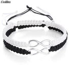 Браслет для женщин и мужчин Infinite Sign, плетеный браслет ручной работы из веревочного шнура, регулируемый Шарм дружбы, бесконечность, ювелирные изделия, Прямая поставка