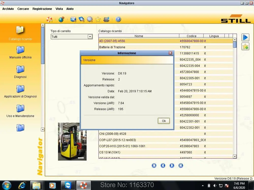 Диагностическое по STILL Forklift STEDS 8 19 с запасными частями каталог и руководство
