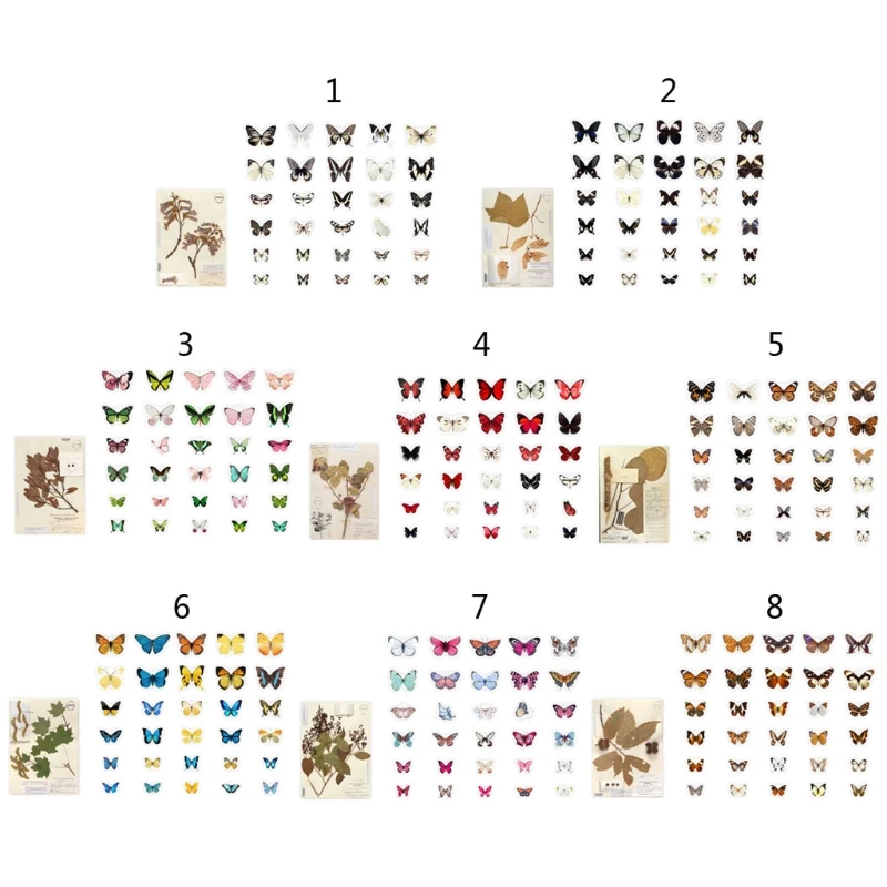 

Искусственный комплекты одежды с принтом «бабочка» Свадебные/вечерние/украшение дома, Имитация ремесла бабочка 8 видов стилей на выбор 30 шт...