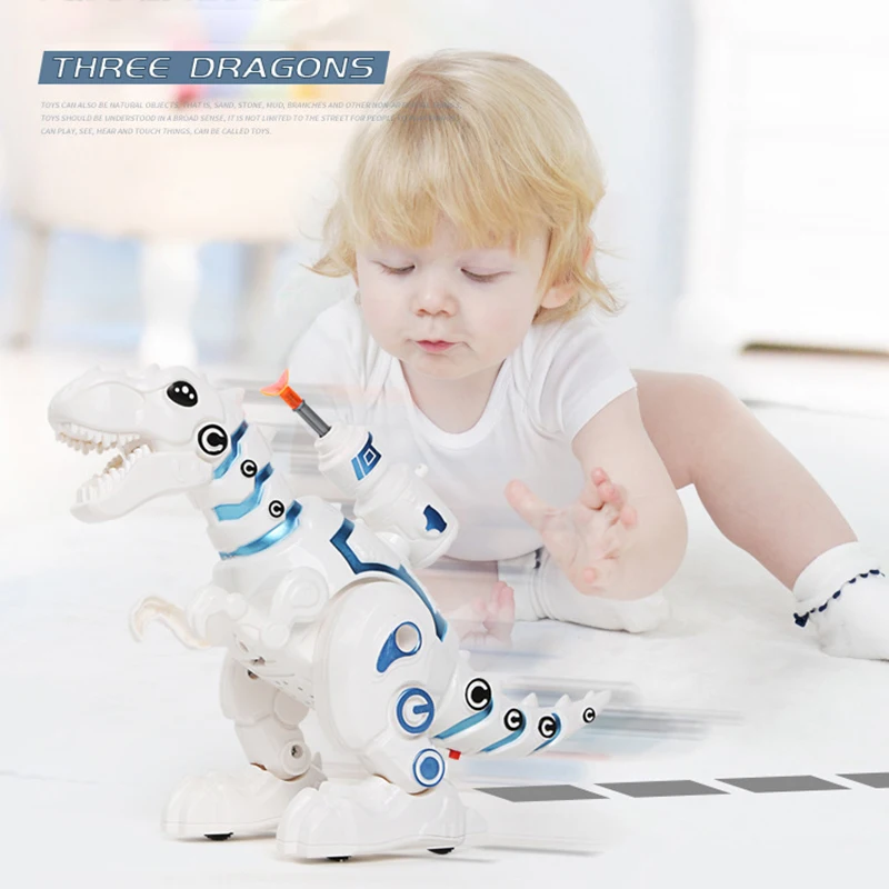 COOL! Newest kids ABS Remote Control Dinosaur Robot Action toys Intelligent Sounds Toys Walking Electronic Models | Игрушки и хобби