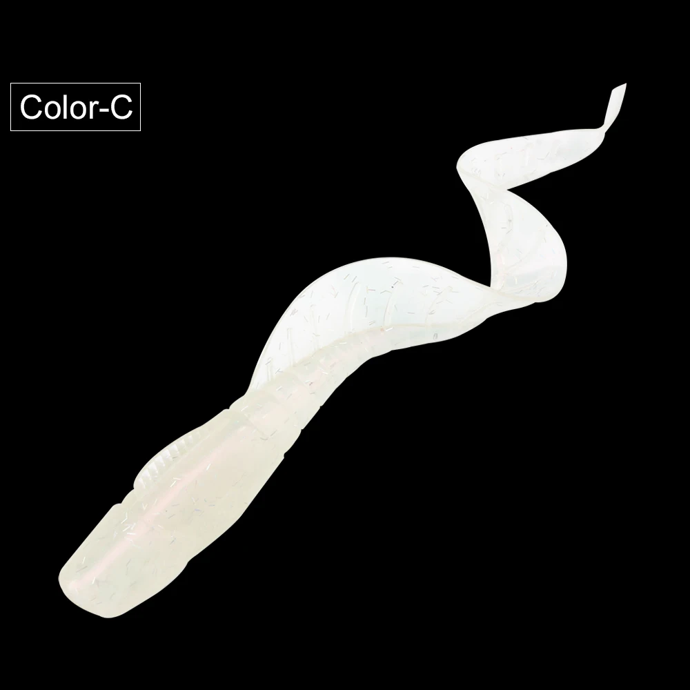Color-C Spinpoler 16 см 13 г реалистичные длинные хвосты черви приманки искусственная Мягкая силиконовая приманка бас Щука Рыбная приманка вобблер Рыбная приманка 3 шт - Цвет: Color-C