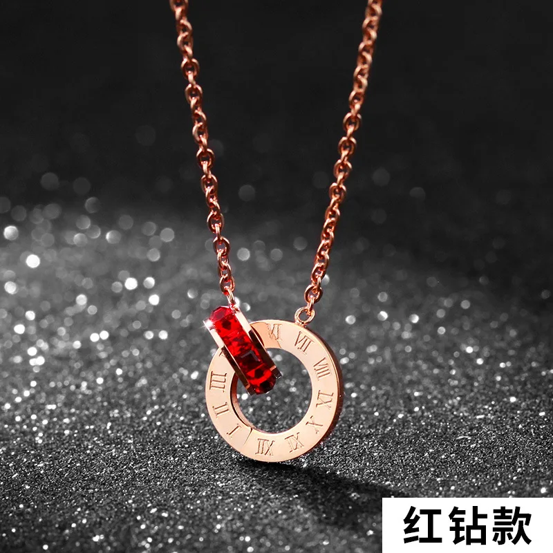 Новинка 2021 классическое розовое золото римские цифры двойной кристалл от Swarovski