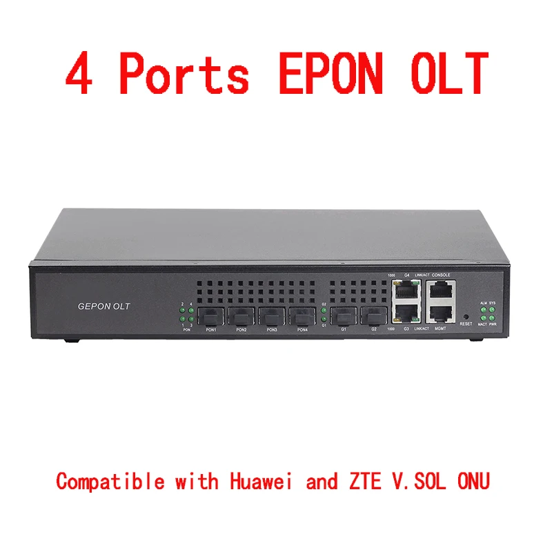 

EPON OLT 4PON порты FTTH mini OLT CATV несущий волоконно-оптический высококачественный небольшой 1,25G Профессиональный EPON ONU
