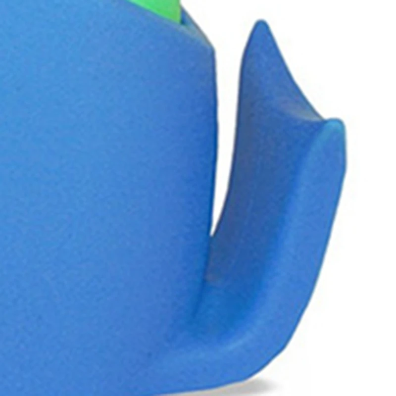 Китовый силиконовый держатель для зубной щетки для детей. Помощник для хранения зубной пасты. Синий цвет.