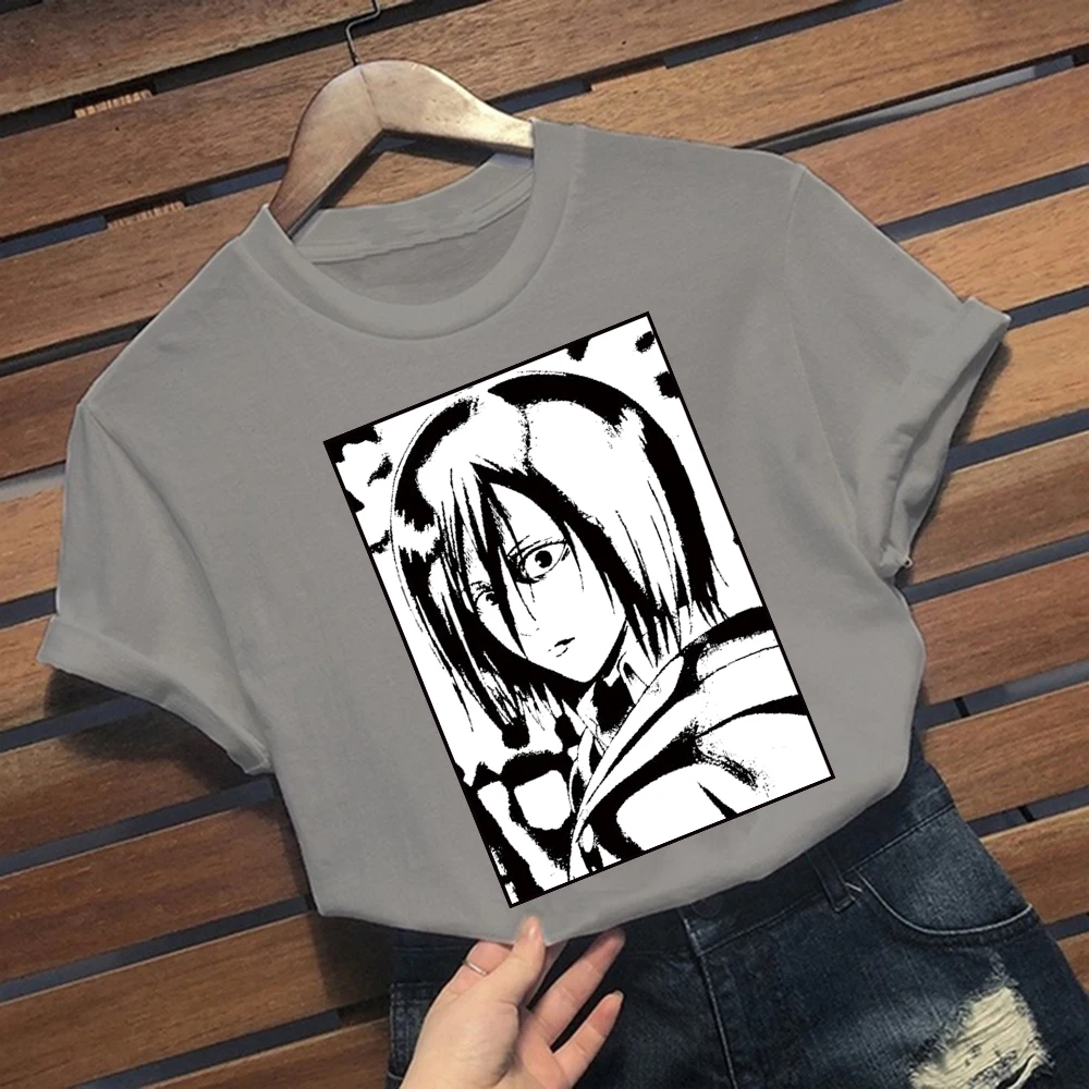 

Anime Men/Women T Shirt Attack on Titan Mikasa Ackerman Japanese Anime Short Sleeve Cool Tee Top