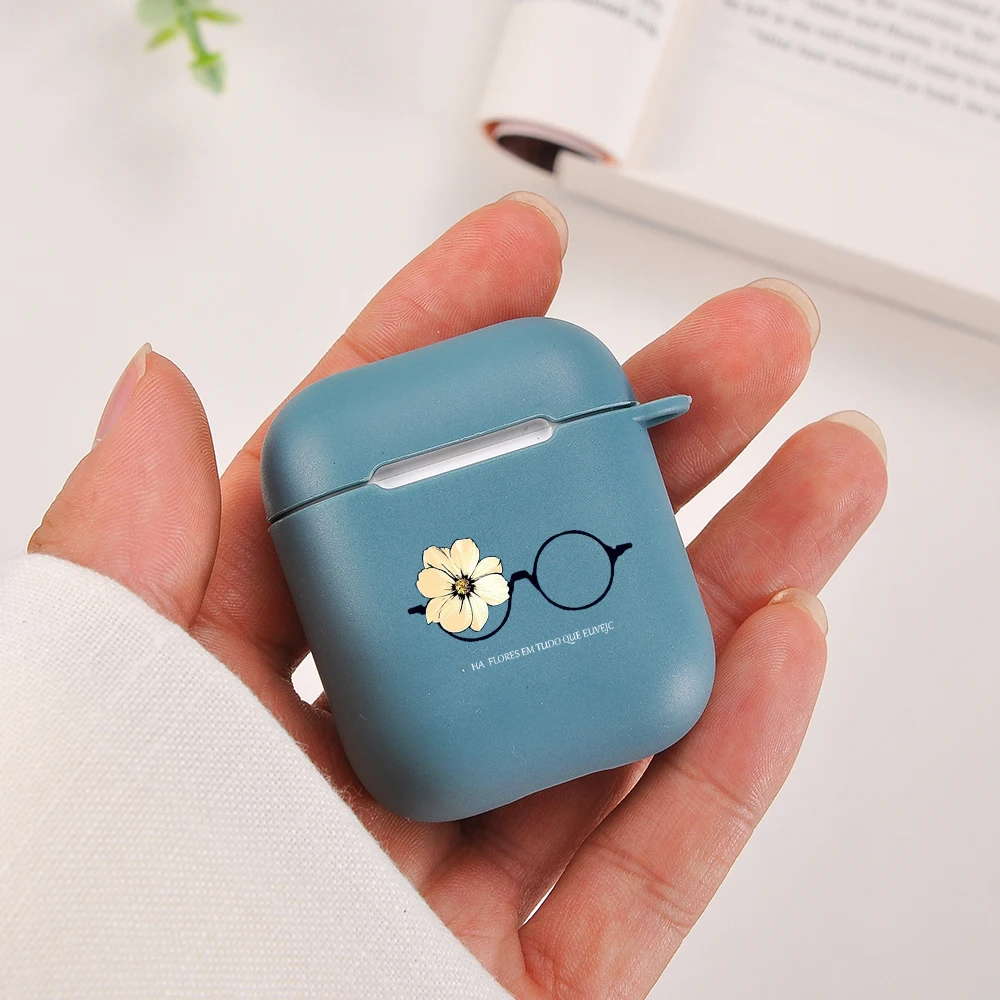 Модный ремешок цветок для Airpods 1/2 чехол Daisy Flower мягкий силиконовый Bluetooth наушники
