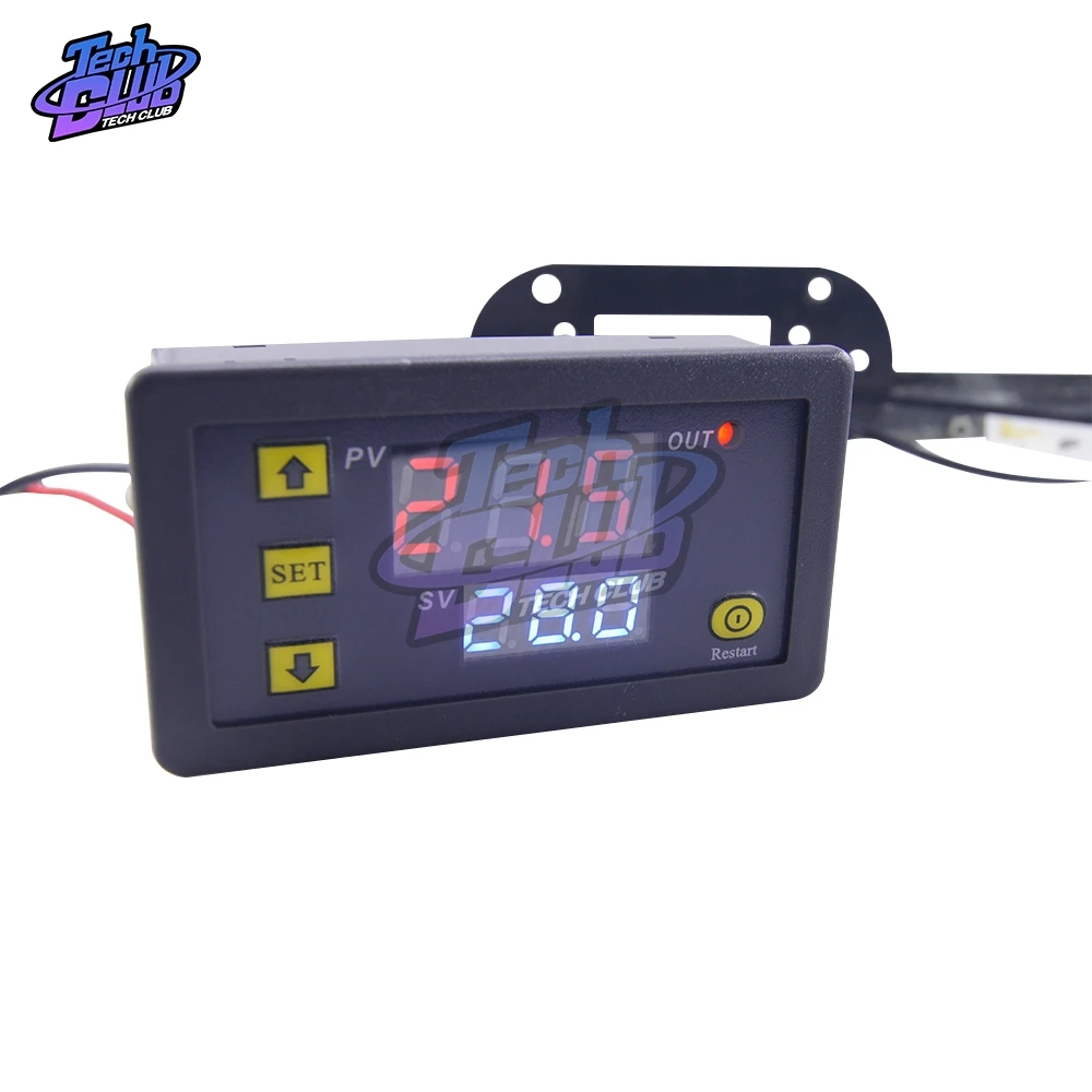 W3230 DC12V/24 V AC110V-220V цифровой контроль температуры светодиодный термостат с нагревом/охлаждающим прибором