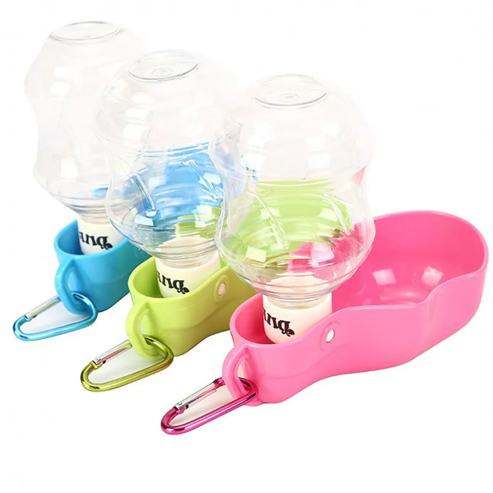 250 мл/500 мл собака бутылка для воды Пластик Портативный Щенок Кот на открытом