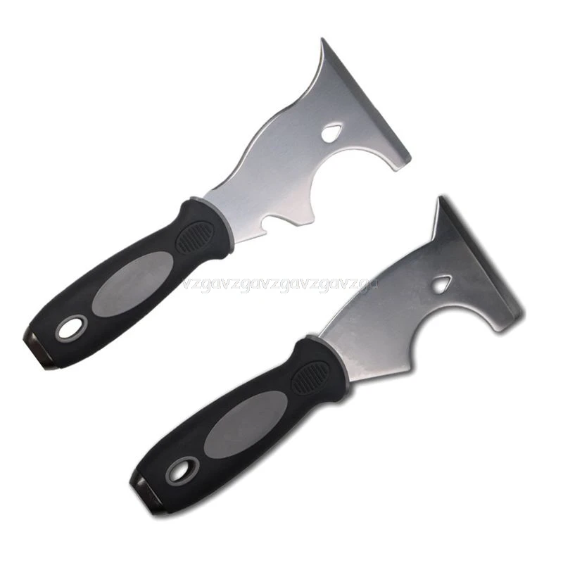 Stainless Steel Paint Putty Scraper 7 in 1 9 Tool Spackle Knife Caulk Removal Painters for Wood Wallpaper | Инструменты