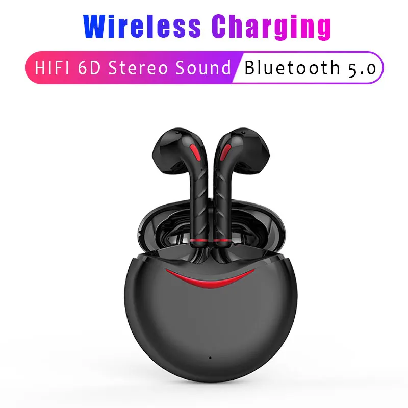 

T1-TWS Bluetooth 5.0 Earbuds Touch Earphone Case HIFI 6D Stereo Wireless Charging Dual Mic Gaming Headset