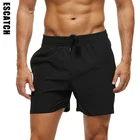 Пляжные шорты Escatch для серфинга, тренировочная одежда для плавания, с эластичным поясом, летние мужские шорты для плавания, мин, тренажерного зала, фитнеса, тренировок, ES10R