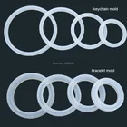 1 шт. 60708090100120 силиконовая Ювелирная Форма браслет из эпоксидной смолы браслет Ключ Форма для выпечки цепочки ручной работы из смолы ремесло форма для изготовления ювелирных изделий сумка