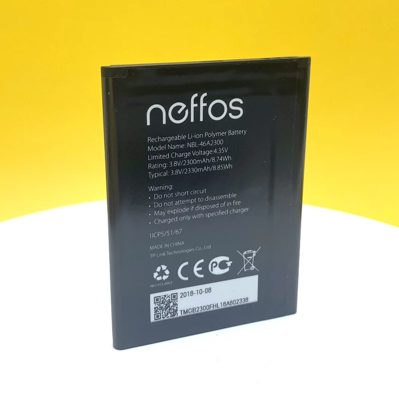 Новый оригинальный 2330 мА/ч NBL-46A2300 Батарея для TP-link Neffos C7A TP705A TP705C мобильный телефон