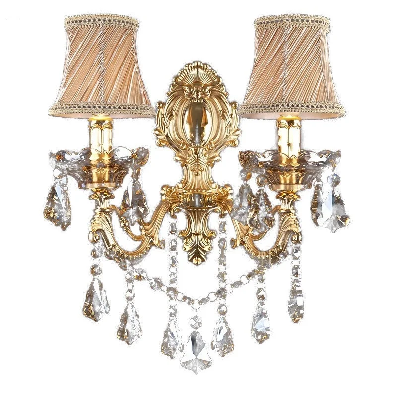 Модный хрустальный настенный светильник бра свеча лампа для лестницы спальни