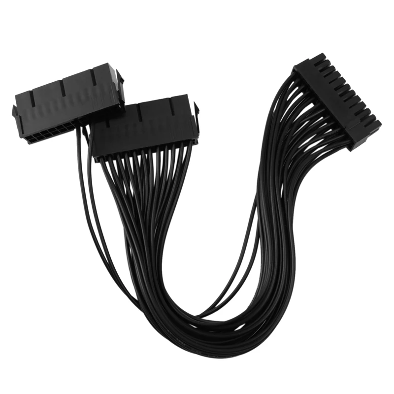 

Dual Start Power Cord Dual Power Start Cord 30cm Motherboard 24Pin Synchronous Power Cord 18AWG